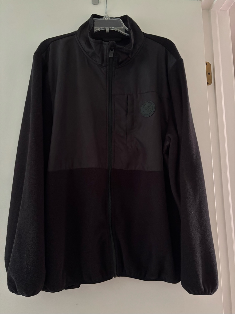 Perry Ellis Black Lightweight Full-Zip Shirt Jacket